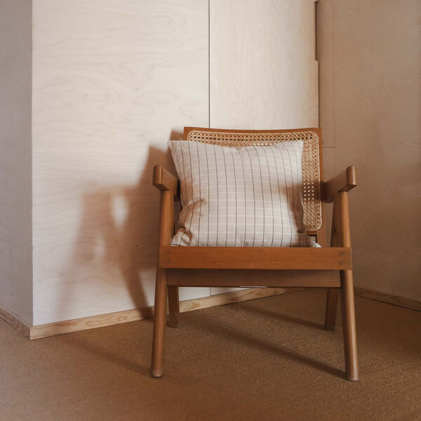 Sienna Cushion, winter white check Sienna Cushion, winter white check, Studio Feder