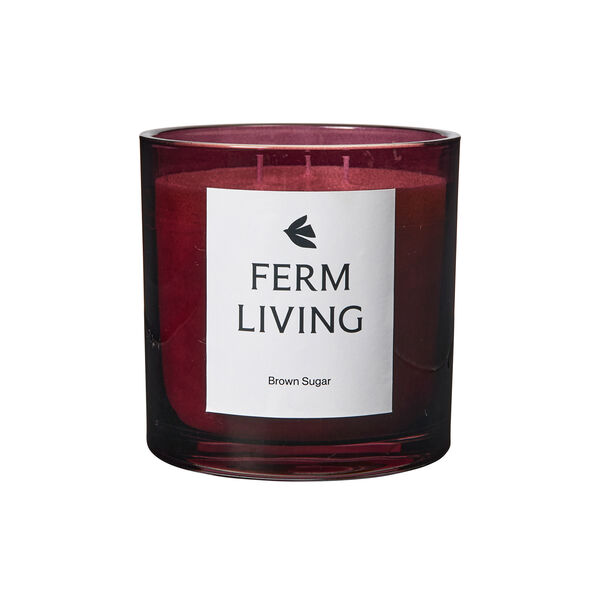Vitto Scented Candle 3 wicks, dark grape, Ferm Living