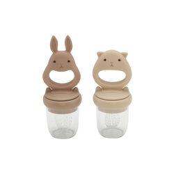 Silicone Fruit Feeding Pacifier, bark/shell, Konges Sløjd