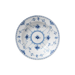 Blue Fluted Half Lace Deep Plate Ø 21 cm, Royal Copenhagen