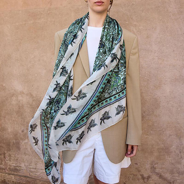 ANTIQUE PAISLEY Scarf, green, Bella Ballou