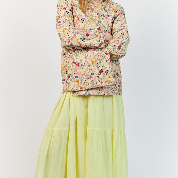 LilyLL Quilted Jacket LS, flower print, Lollys Laundry