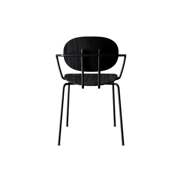 PIET HEIN Chair With Arms, black lacquered oak, Sibast Furniture