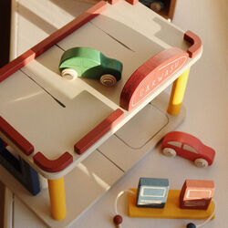 Wooden Car Wash, multi colour, Konges Sløjd