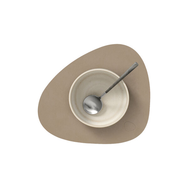 Nupo table mat Curve S, clay brown, LIND DNA