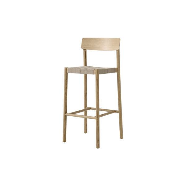 Betty TK15 Bar Chair, lacquered oak/natural, &Tradition