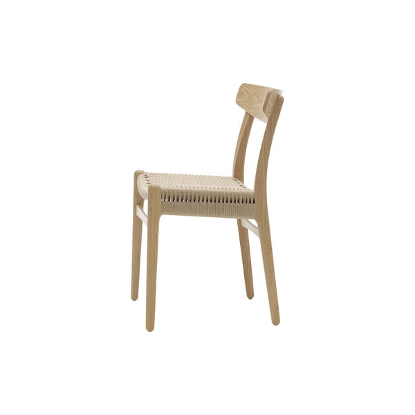 CH23 Dining Chair, white oiled oak/natural, Carl Hansen & Søn