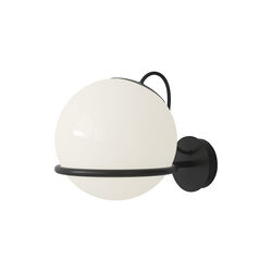 Model 238/1 Wall Lamp, opaline/black, Astep