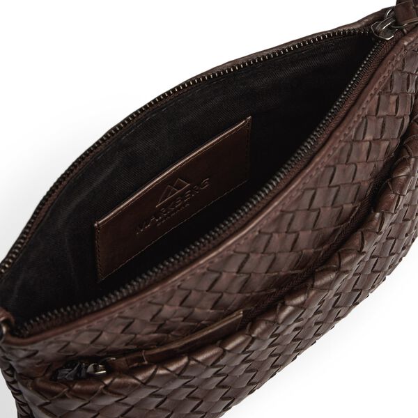 KarimaMBG Crossbody Bag Weave, dark brown, Markberg