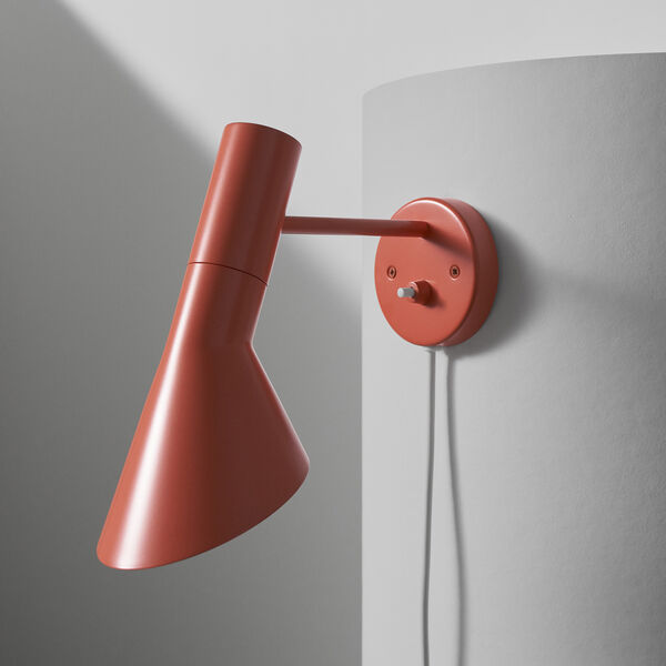 AJ Wall Lamp, electric orange, Louis Poulsen