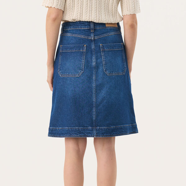 TammiePW Skirt, medium dark blue denim TammiePW Skirt, medium dark blue denim, Part Two