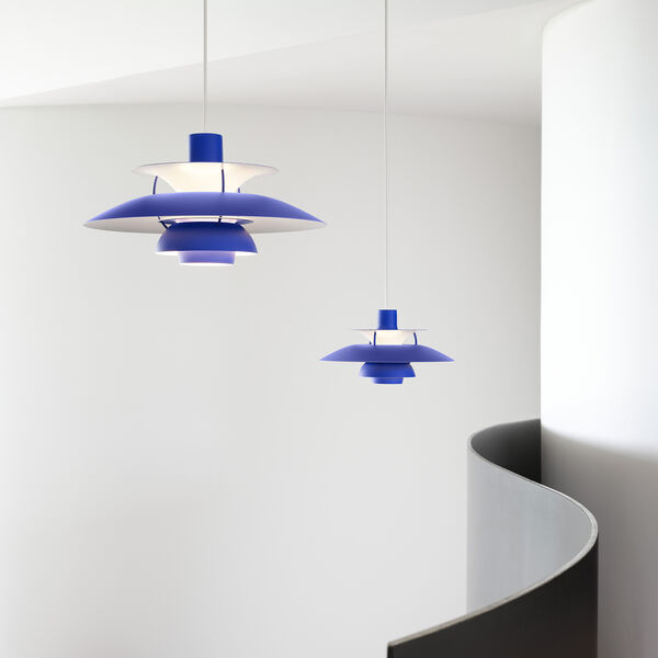 PH 5 Mini Monochrome Pendant, blue, Louis Poulsen