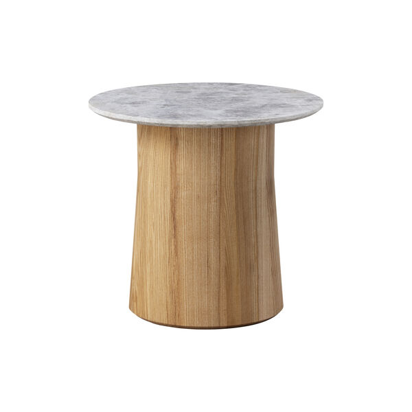 Niveau Coffee Table &Oslash; 45 cm, Tundra Grey/oiled ash, Fredericia Furniture