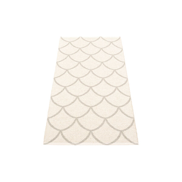 Kotte Plastic Rug, linen/vanilla, Pappelina