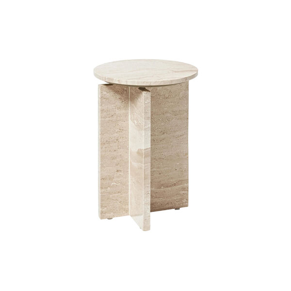 Marisa Side Table, travertine beige Marisa Side Table, travertine beige, Westwing Collection