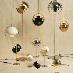 Multi-Lite Floor Lamp, brass, GUBI