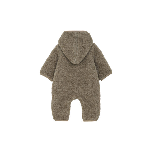 Pram Suit Wool Teddy with Lining, camel melange, HUTTEliHUT