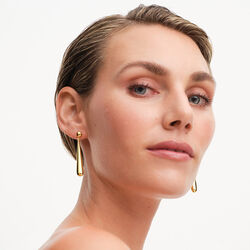 Drop Dew Earrings, forgyldt, Philippa Studios