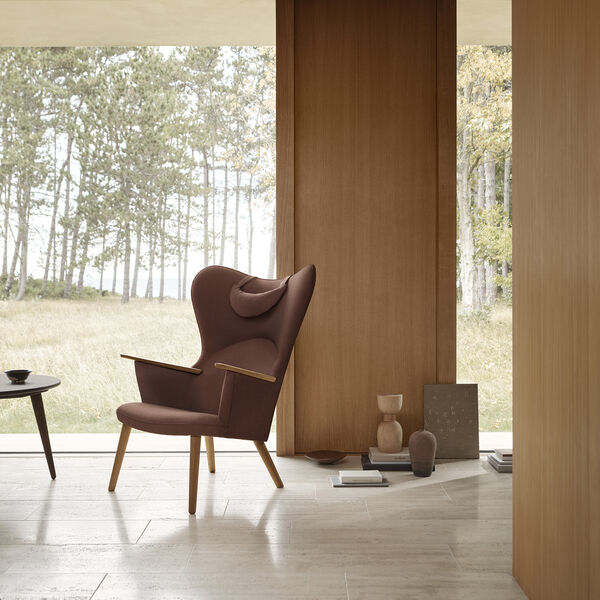 CH78 Mama Bear loungechair, umber 64260, Carl Hansen & S&oslash;n