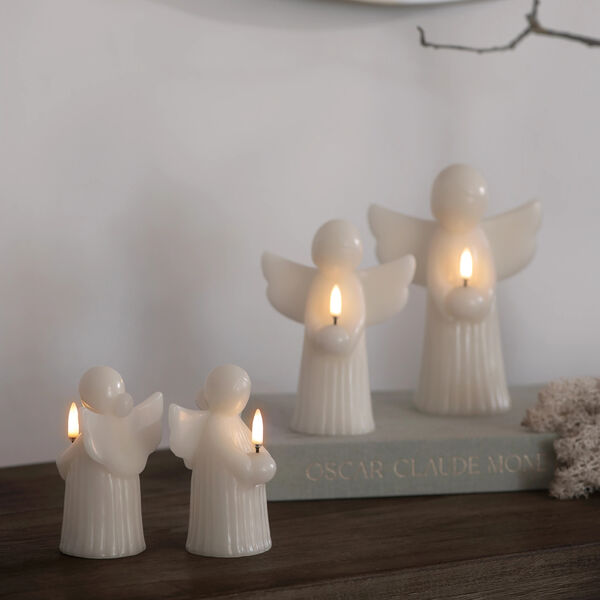 LED Smooth candle Angel 2 pcs | 9x12 | Vanilla, Uyuni Lighting