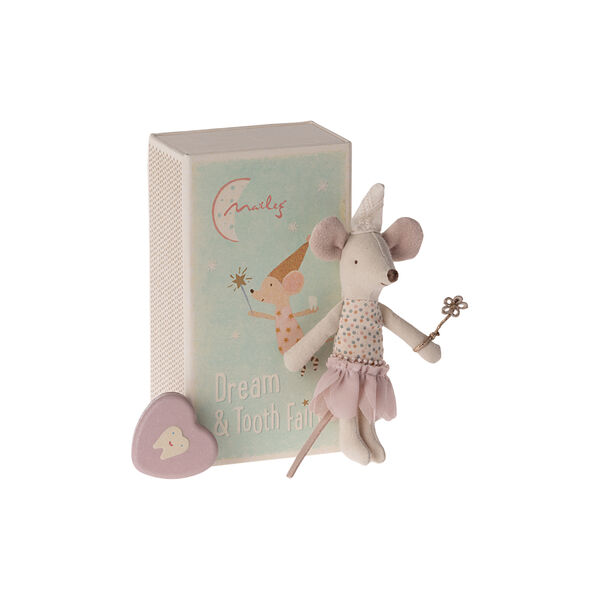 Little Sister Tooth Fairy Mouse in Matchbox, Maileg