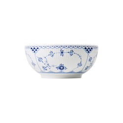 Blue Fluted Half Lace Bowl 110 cl, Royal Copenhagen