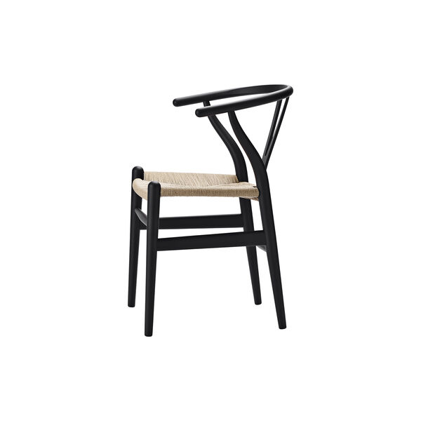 CH24 Wish Bone Chair, soft black, Carl Hansen & Søn