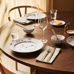 Blue Fluted Half Lace Plate Ø 27 cm, Royal Copenhagen