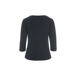 Naibu rib blouse with 3/4 sleeve, black, BITTE KAI RAND