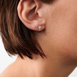 Black Nature Earstick, silver, Pernille Corydon Jewellery