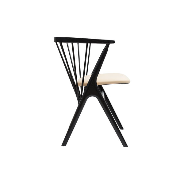Sibast No 8 Dining Chair, black lacquered oak/honey, Sibast Furniture