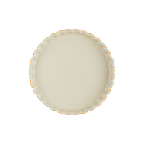 Heritage Fluted Flan Dish, volcanic Heritage Fluted Flan Dish, volcanic, Le Creuset