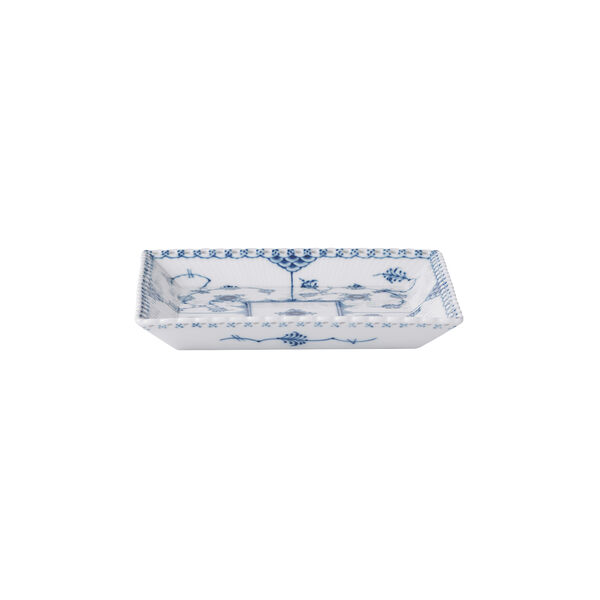 Blue Fluted Full Lace Small Square Dish 14 cm Blue Fluted Full Lace Small Square Dish 14 cm, Royal Copenhagen