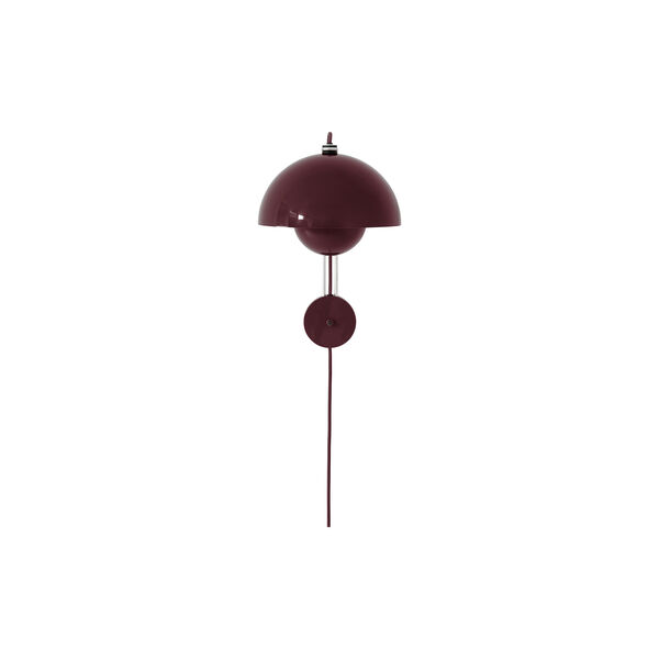 Flowerpot VP8 | Dark Plum | Wall Lamp, &Tradition