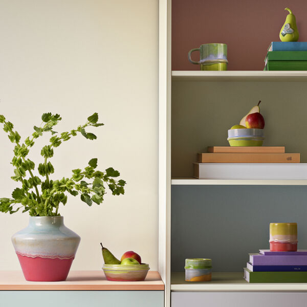 Poppery Mug, yellow/apple green/pink, K&auml;hler