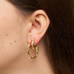 Maeve big hoops, gold plated, Pure by Nat