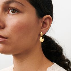 La Pausa Earrings Small, gold plated, Pernille Corydon Jewellery