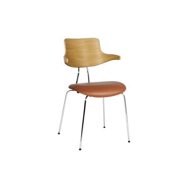 VL118 Seat Upholstered Chair, Ultra 41574/oak/chrome VL118 Seat Upholstered Chair, Ultra 41574/oak/chrome, VERMUND