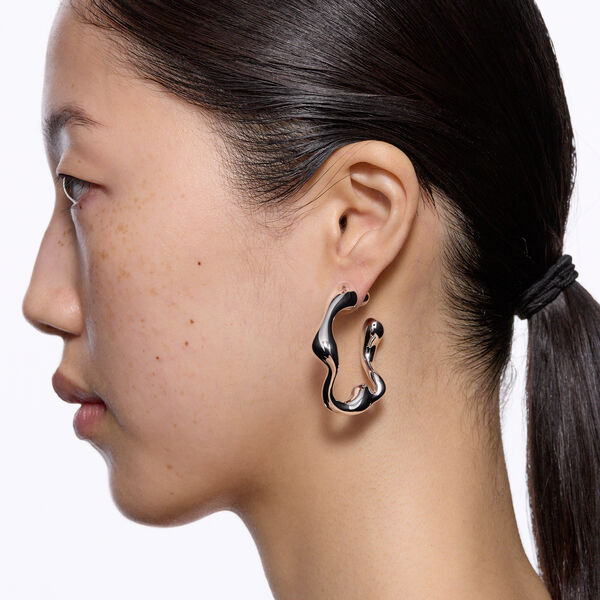 Splash Hoop Small Left, silver, Maria Black