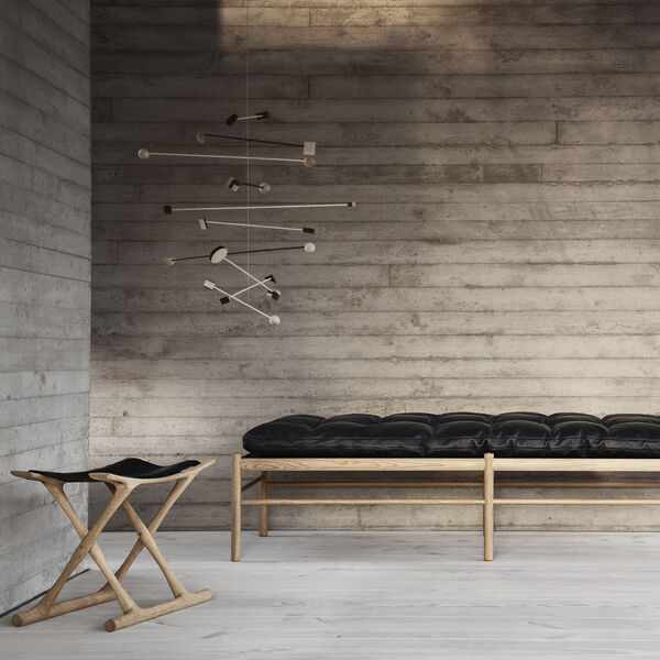 OW2000 Egyptian Chair, soap treated oak/black, Carl Hansen & Søn