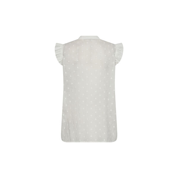 PD-Mabel Dobby Dot SL Shirt, white PD-Mabel Dobby Dot SL Shirt, white, Pieszak