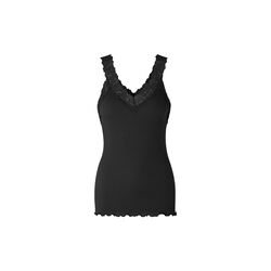 Organic Top w/ Lace , black, Rosemunde