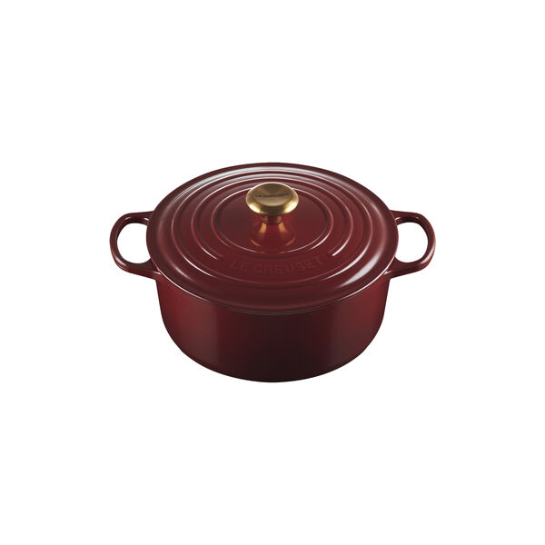 Signature round cast iron pot &Oslash; 26 cm, garnet, Le Creuset