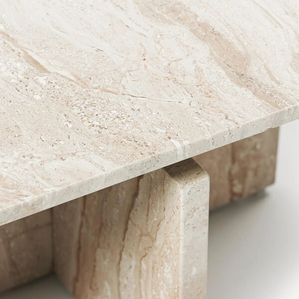 Marisa Coffee Table, travertine beige Marisa Coffee Table, travertine beige, Westwing Collection