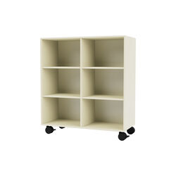 Montana 1113 Shelf with Wheels, 150 vanilla/black, Montana Furniture