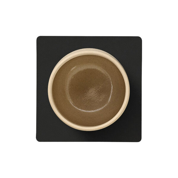Nupo glass mat Square, black ink, LIND DNA