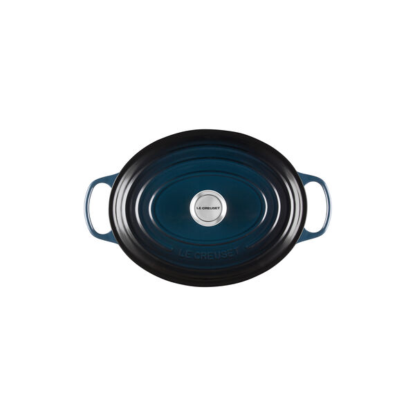 Signature cast iron oval casserole &Oslash; 31 cm, nuit, Le Creuset