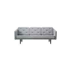 No. 1 2003 3-seater Sofa, grey/black lacquered oak, Fredericia Furniture