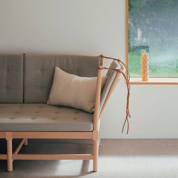 The Spoke-Back Sofa, Steelcut Trio 3 213/soap treated beech, Fredericia Furniture