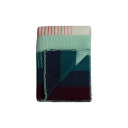 &Aring;SMUND GRADIENT Throw, red/turquoise, R&oslash;ros Tweed